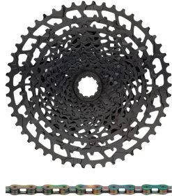 SRAM NX Eagle PG-1230 Kassette + Eagle Kette 12-fach Verschleißset -Fahrradzubehör 347847