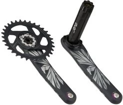 SRAM X01 Eagle CL55 DUB DM 12-fach Carbon Kurbelgarnitur -Fahrradzubehör 386124