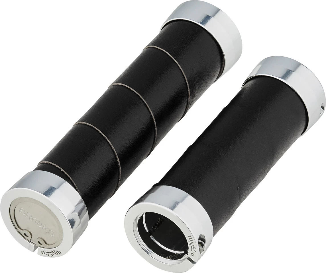 BROOKS Slender Leder Lenkergriffe Für Drehgriffschalter 2 BROOKS Slender Leder Lenkergriffe Für Drehgriffschalter – Bild 2